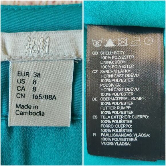 Teal bow shift dress - Picture 9 of 10